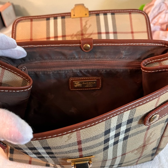 BURBERRYS VINTAGE HAYMARKET HANDBAG - Picture 7 of 8